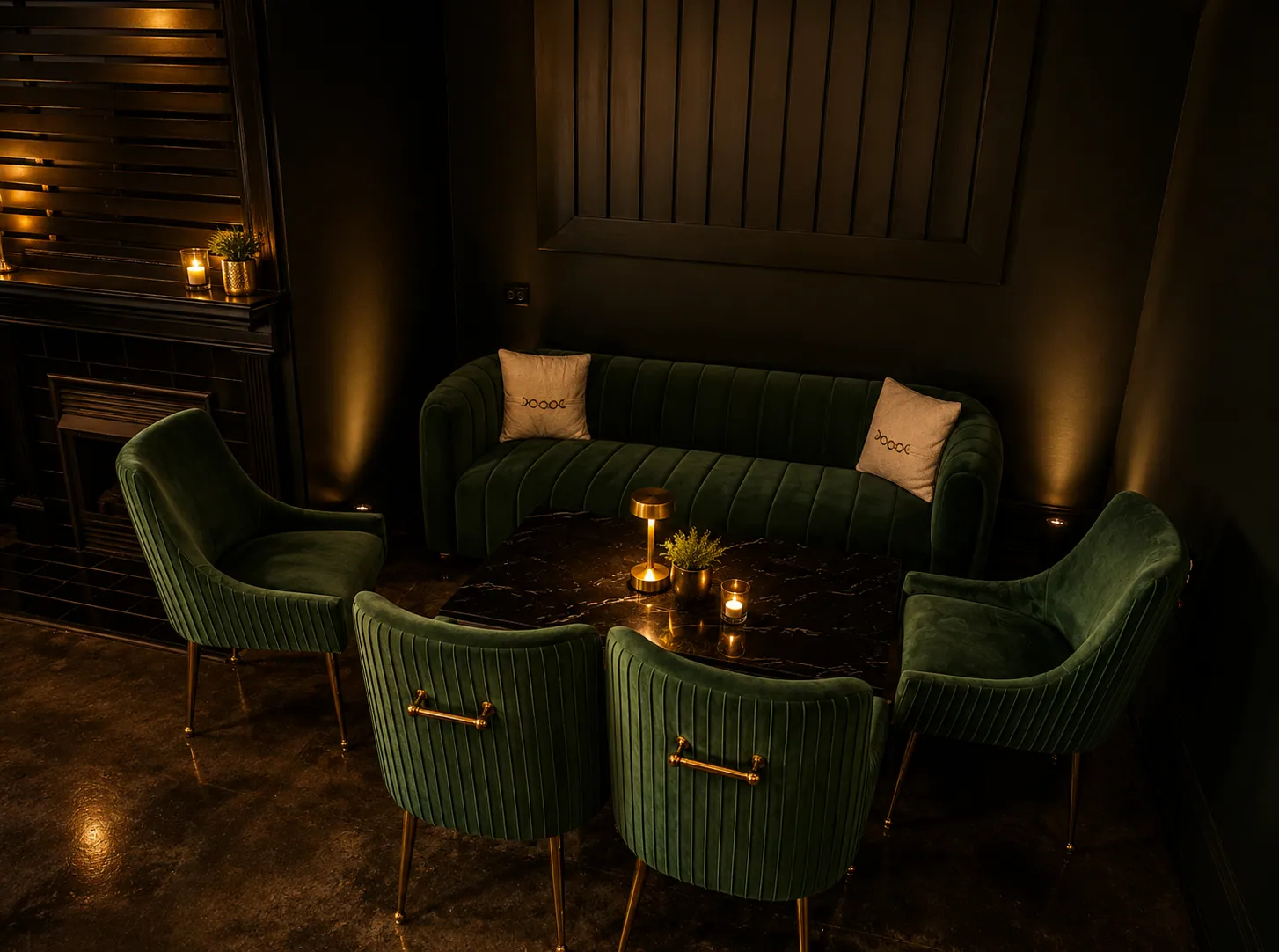 Intimate lounge nook at Marian Benson NC